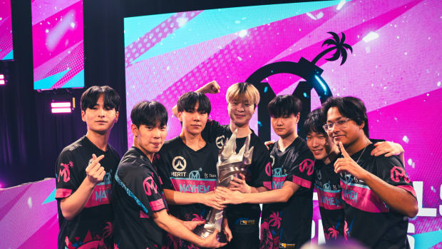 Florida Mayhem hoists a trophy